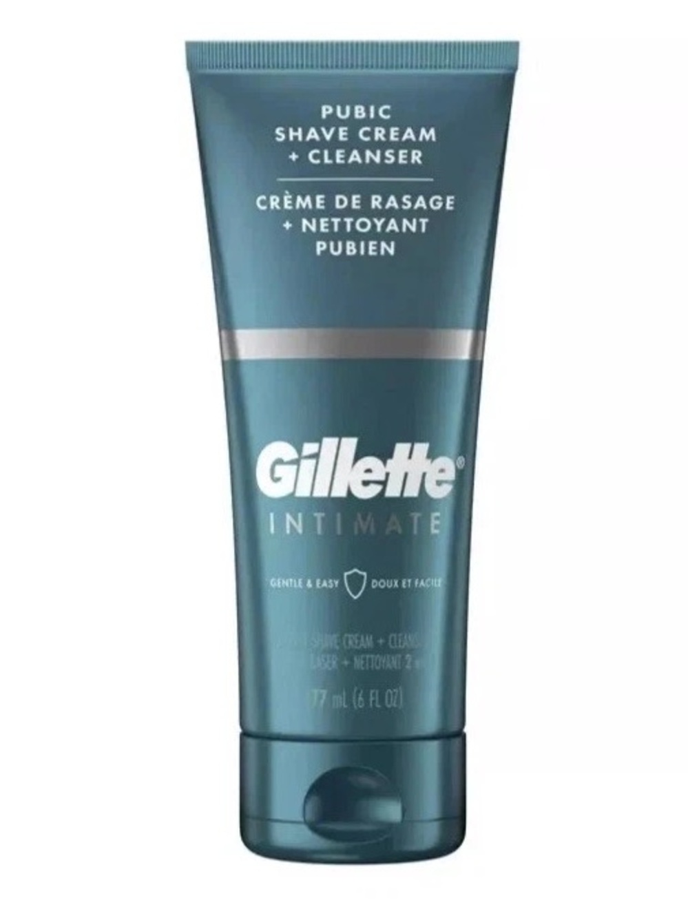 Gillette Male Intimate 2-in-1 Pubic Shave Cream &Cleanser Reduces Irritation New